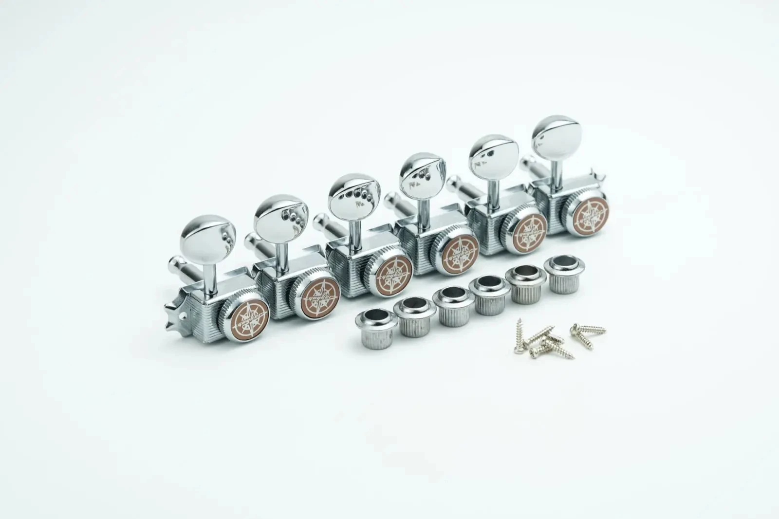 GUYKER Vintage Nickel/Chrome Lock String Tuners Electric Guitar Machine Heads Tuners For ST TL Guitar Tuning Pegs