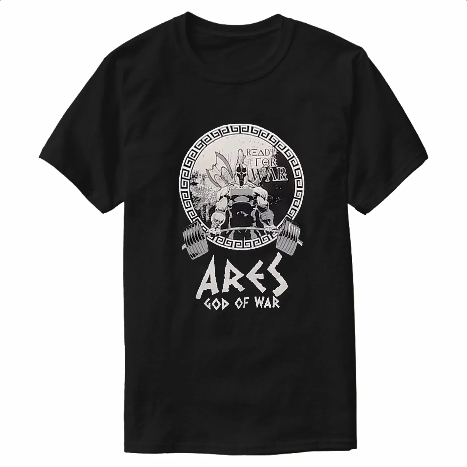 God of War Ares Sparta Gym Weightlifting Muscle Training T-Shirt New 100% Cotton O-Neck Summer Short Sleeve Casual Mens T-shirt