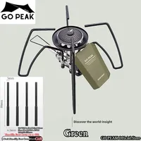 GOPEAK 2025 New Spider Stove Black Spider Folding Card Stove Camping Tableware Camping Kitchenware Camping Barbecue Stove Gas