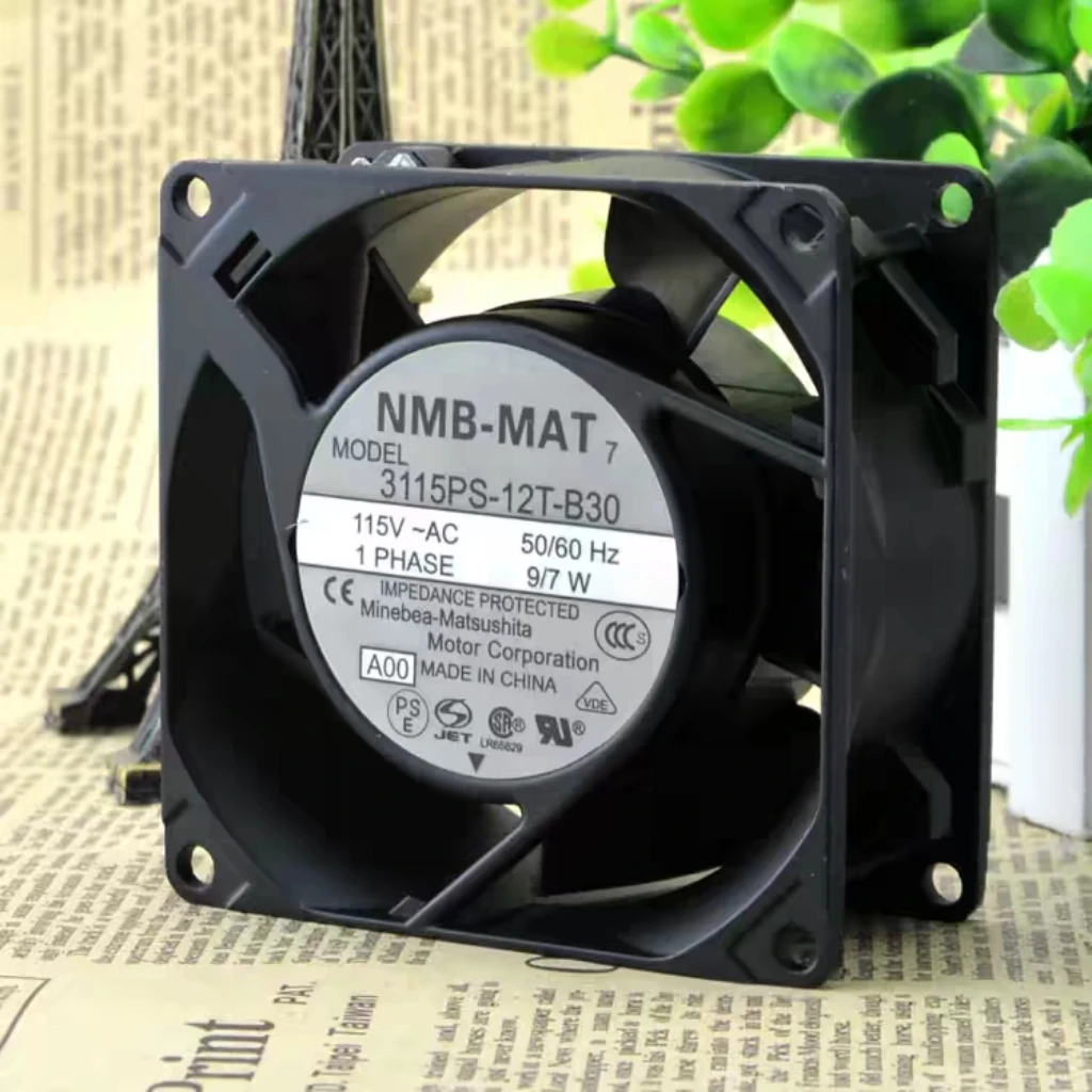 for Japan NMB 3115PS-12T-B30 115V 8038 Industrial Computer Fan Aluminum Industrial Equipment Fan High Temperature Resistant