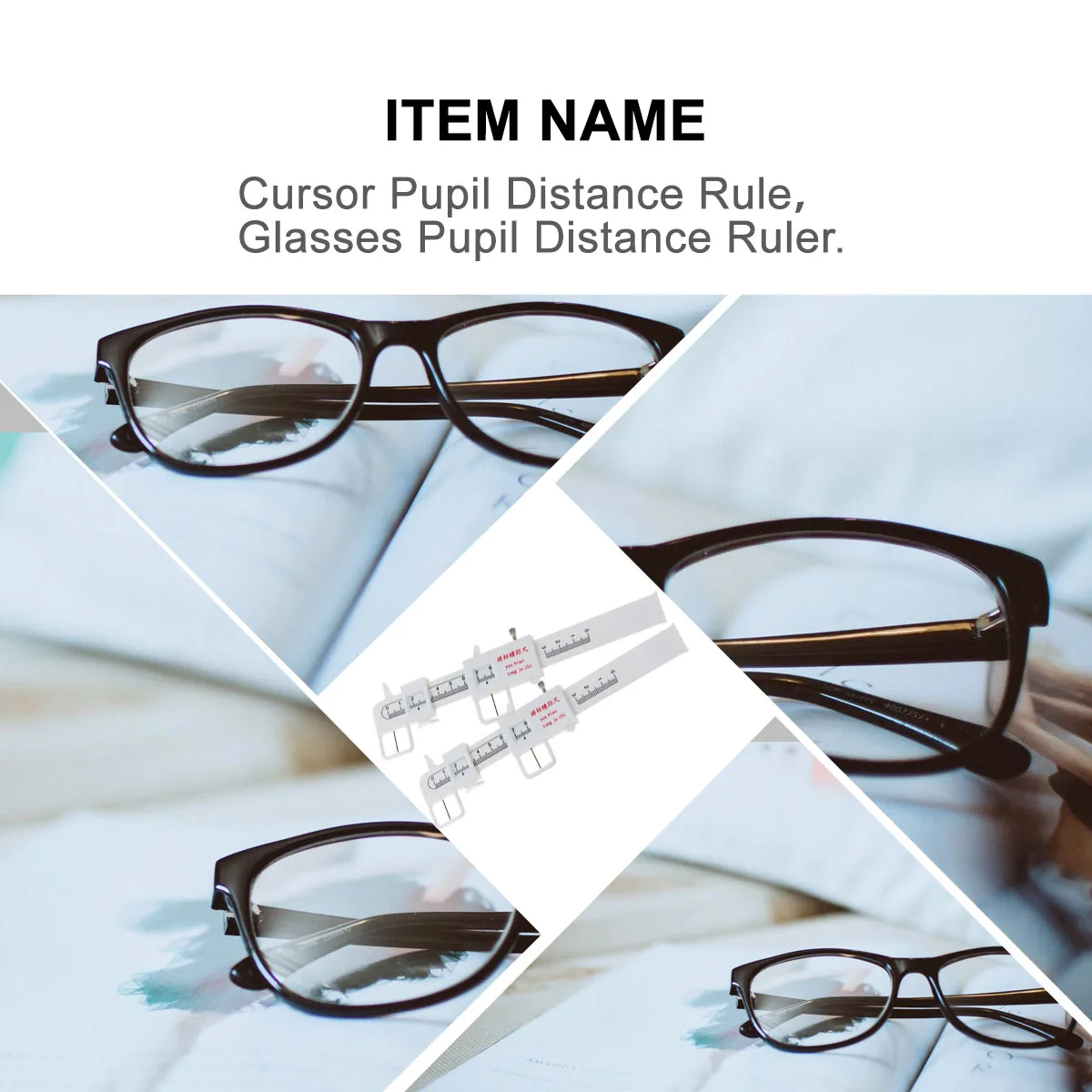 

1Pcs Plastic Pupil Distance Ruler Optical Pd Meter Lightweight Flexible Accurate Scale for Glasses Goggles Measurement