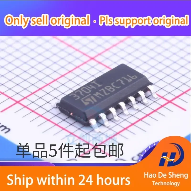 

10PCS/LOT TS3704IDT Logo 3704I ST TSSOP14 LINEAR Comparator IC New Original In Stock