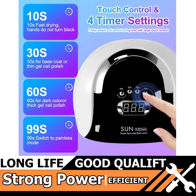 

Новая 72 светодиодная лампа для дизайна ногтей, светодиодная УФ-сушилка для ногтей, машина для дизайна ногтей для отверждения гель-лака, лампа для ногтей с автоматическими сенсорными инструментами