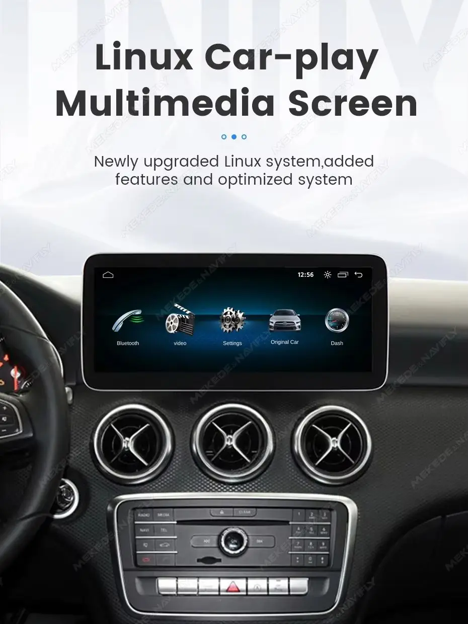 MEKEDE Carplay Wireless Android Auto für Mercedes-Benz A / CLA / GLA / G Klasse W176 W118 C117 W463 2013-2018 Autoradio Videoplayer Headunit 1920*720 HD Display Touchscreen OTA-Upgrade