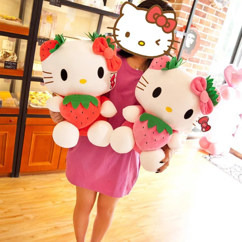 Hello Kitty Plush Doll Toys Cute Pillow Plush Doll Soft Stuffed Pillow Toys for Children Room Decoration Birthday Xmas Gifts