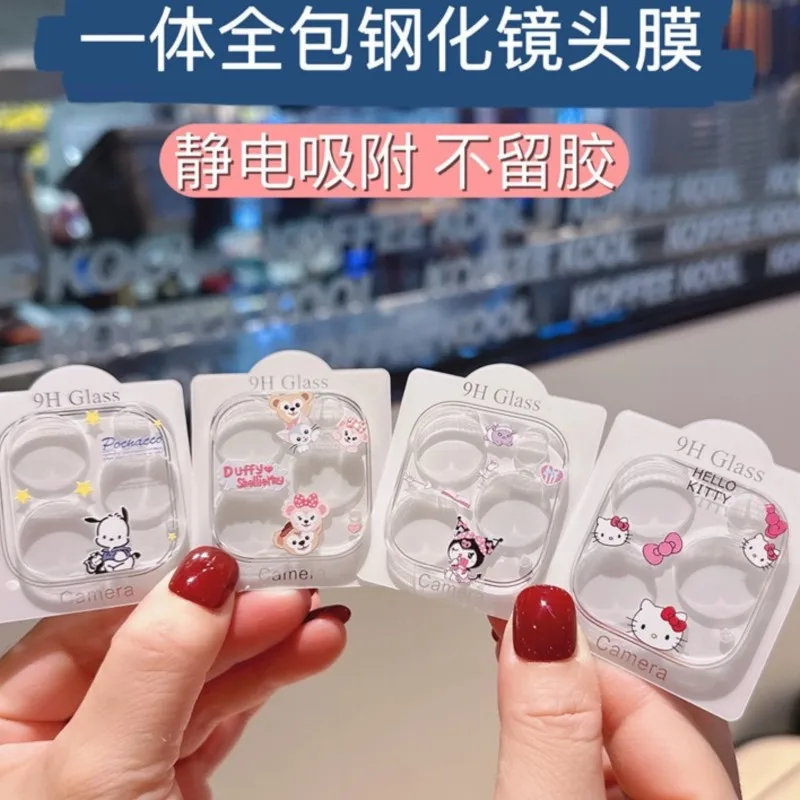 

Sanrio Hello Kitty Camera Lens Protector for iPhone 16 15 ProMax Tempered Glass for iPhone 16Pro 15Plus 13mini Protective Film