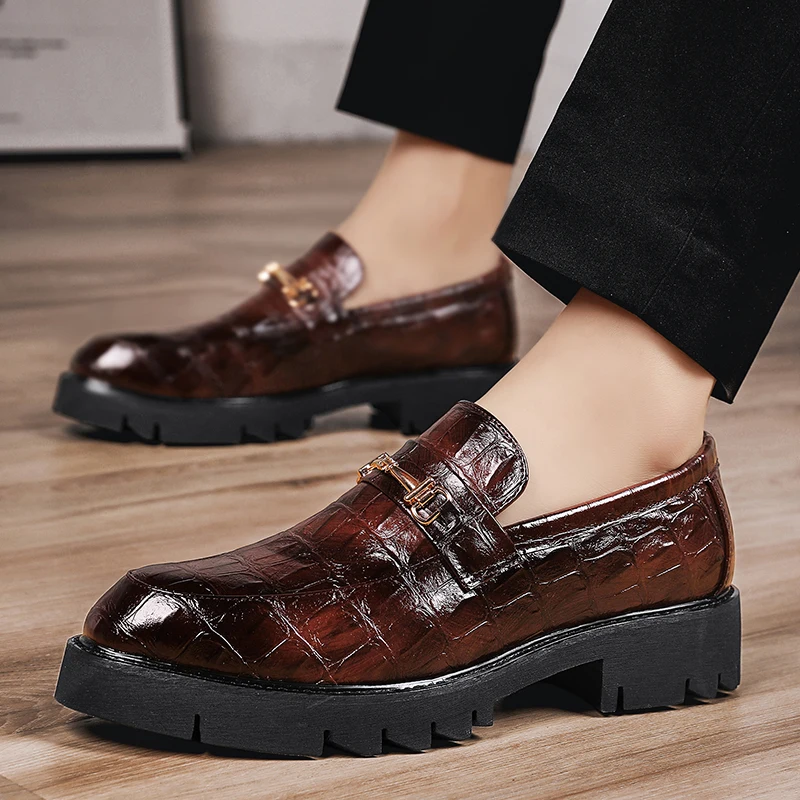 

Вечерние свадебные туфли-оксфорды, черная кожаная мужская повседневная обувь, офисная рабочая деловая обувь, лоферы без шнуровки с острым носком, мужская обувь