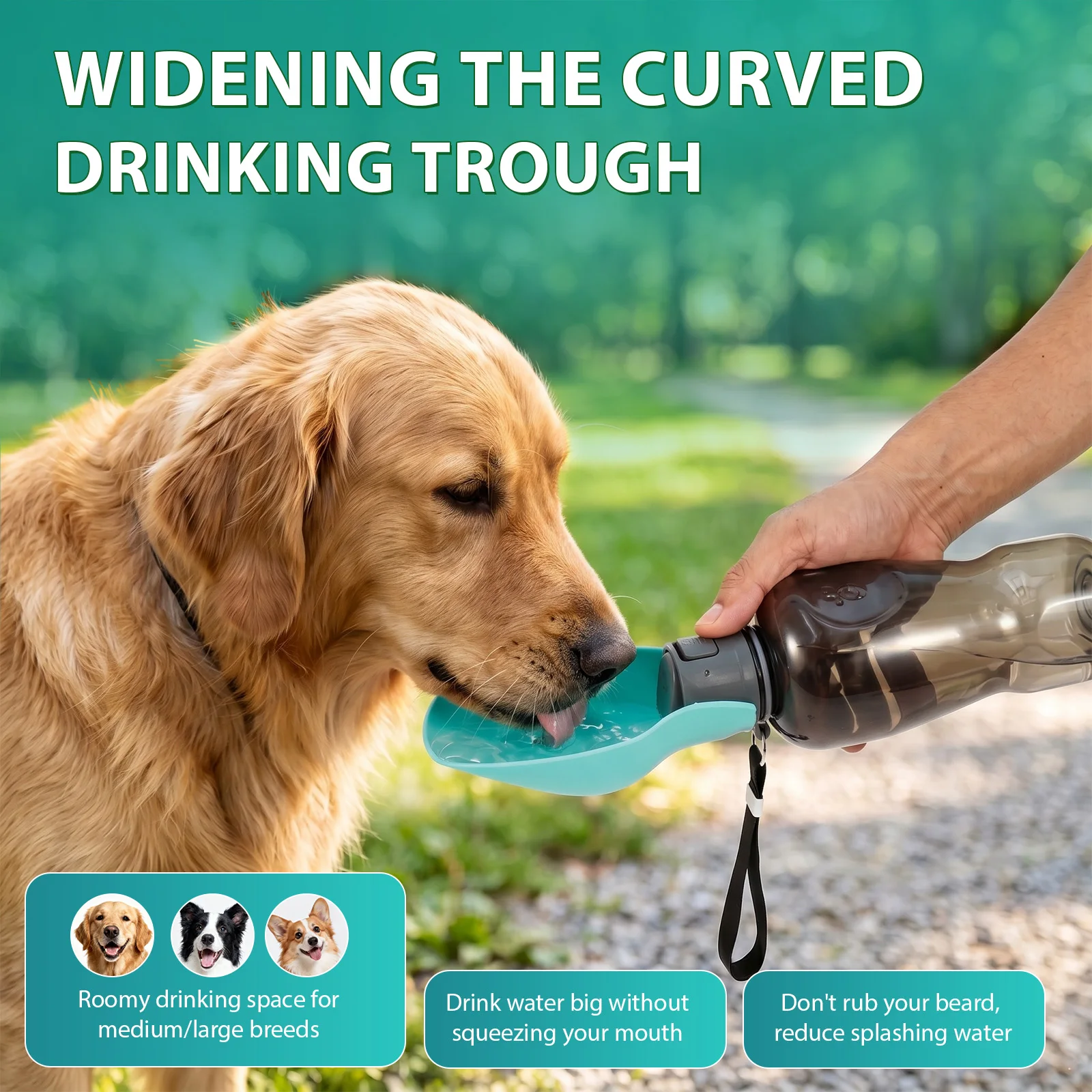 800ml Hunde-Wasserflasche Groß – Pet Supplies Coupon Bewertung und Preis