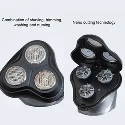 Electric Shavers for Men Waterproof Electric Trimmer Razor Wet & Use Rechargeable Battery Rotary Shavers Machine shaving