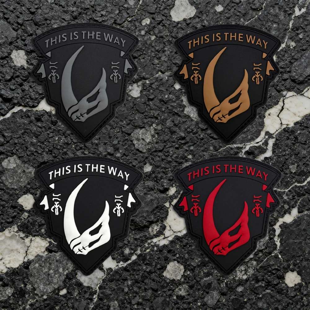 

A Logo Pvc Material Patch, Soft Rubber, with Glow-In-The-Dark Effect, Hook-And-Loop Tactical Morale Badge - Patch - Multi-Color, Perfect for Armbands, Backpacks, and Clothing Embroidery Patches