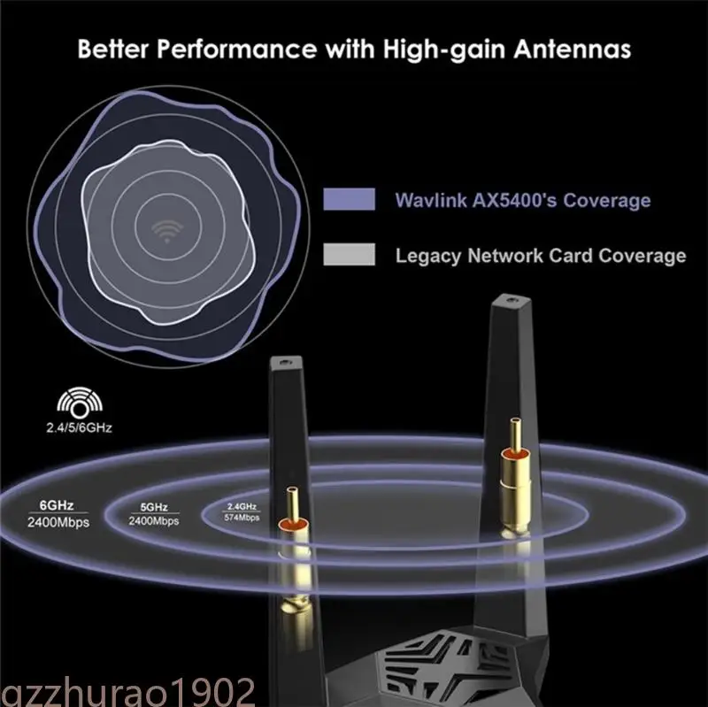 97QB Advanced Tri-Bands WiFi Bluetooth-Compatible5.3 PCIe Adapter Wide