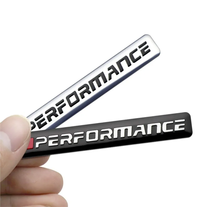 Car styling 3D Aluminum BMW M Performance Emblem Badge Car Stickers Decal For BMW M Performance M3 M5 M6 F01 F20 F10 X5 E92 E91