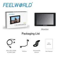 FEELWORLD SH7 7 Inch 2200nit SDI HDMI Conversion 1920x1200 IPS 3D LUT Touch Screen Light Sensor for Camera Shooters