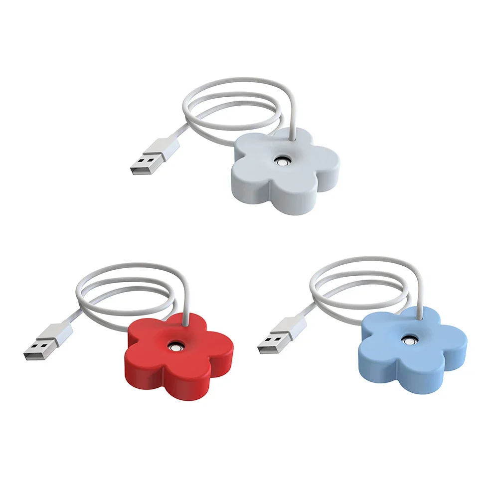 مرطب الهواء المحمول على شكل بتلة مرطبات الروائح الصغيرة الناشرون تيار مستمر 5 فولت 1A الناشر توقيت كتم غرفة نوم