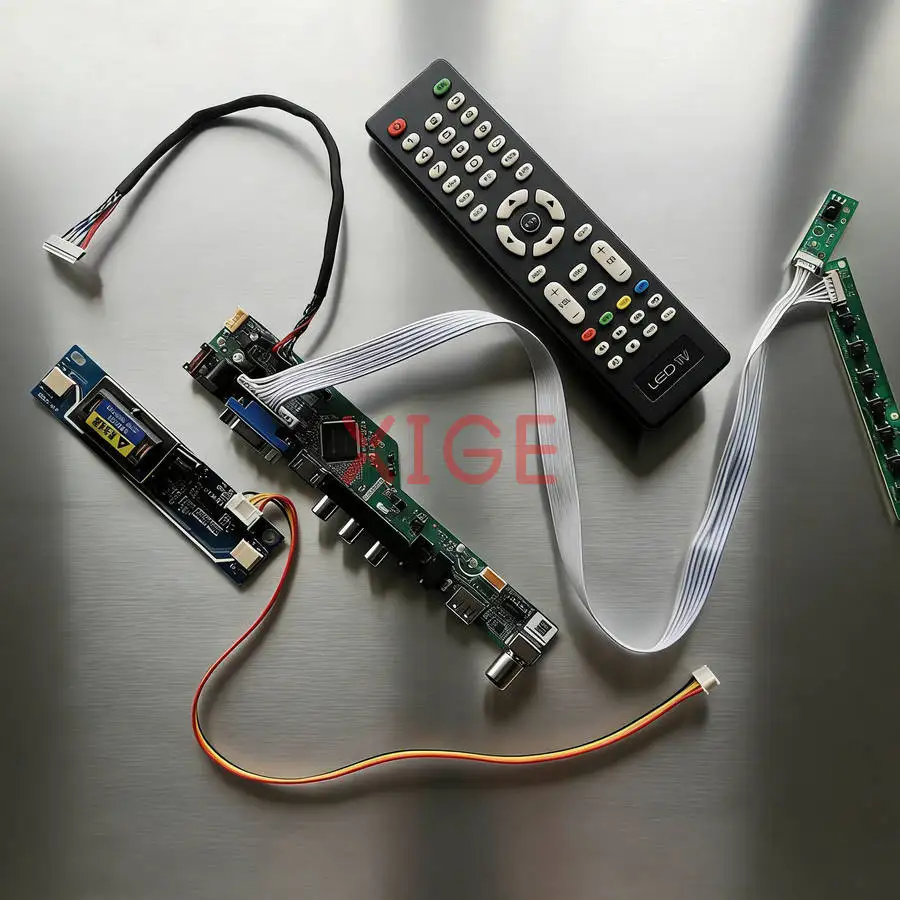 

Для LM170E03 QD17EL07 HT170E02 LTM170ET01 комплект платы контроллера экрана DIY 30-контактный LVDS USB + AV + VGA + HDMI 2-CCFL 1280x1024 1280*1024
