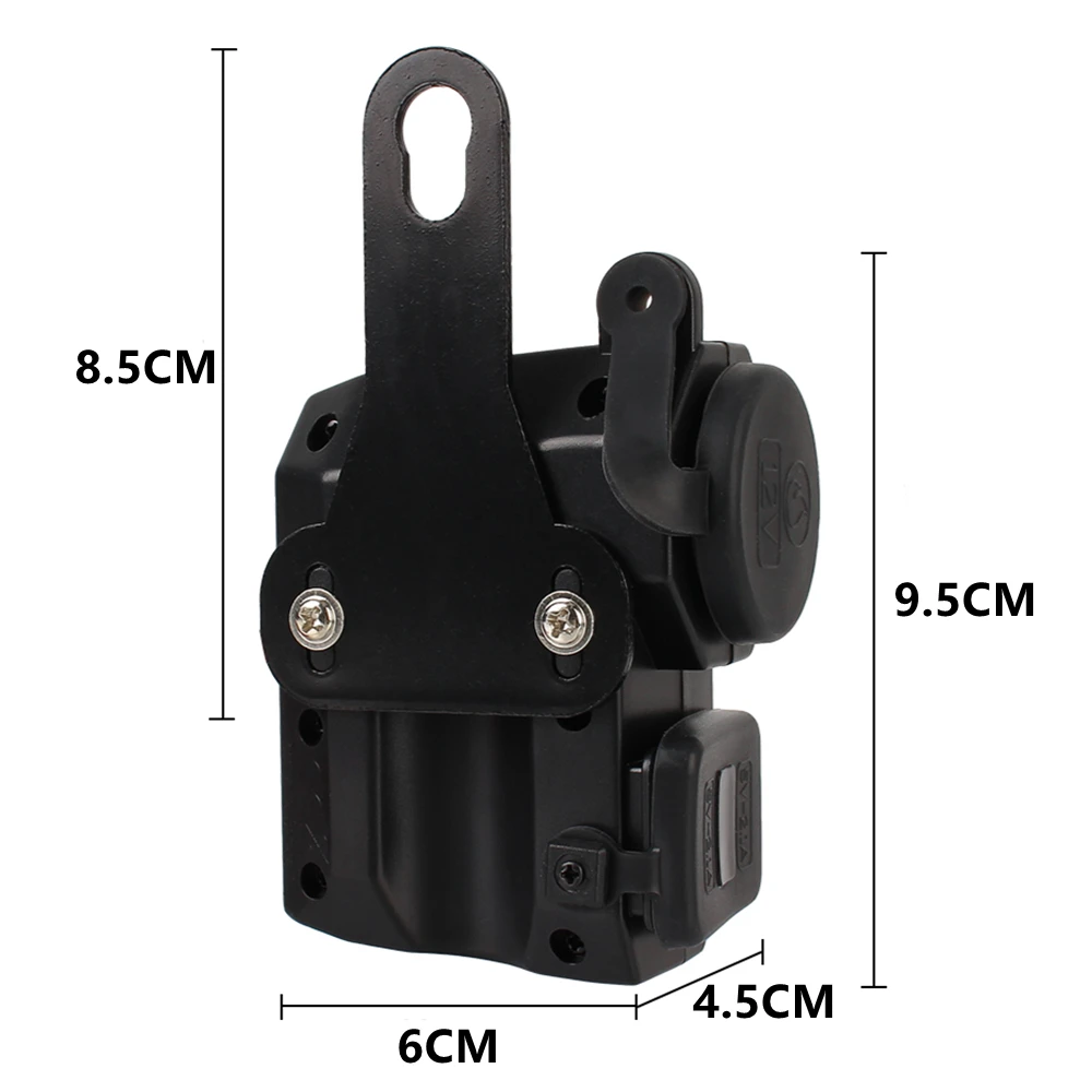 Dual USB Port Cigarette Lighter Socket Motorcycle Handlebar Charger For Phone Digital Display 2.1A Adapter Power Supply