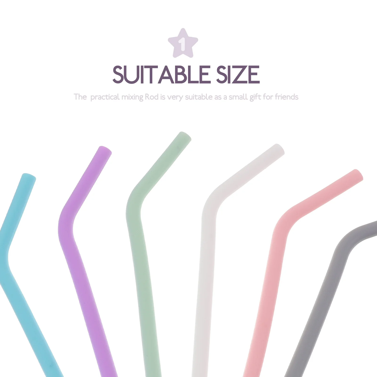 

1 Set Silicone Drinking Straws Kit Clear Reusable For Juice Wine Coffee Milk Tea With Cleaning Brush Decorative Straws For Home