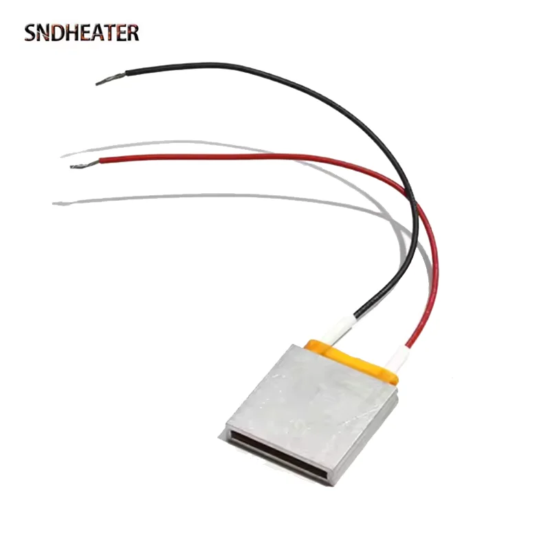 SNDHEATER, 2 шт., алюминиевая деталь, 3x3 см, нагревательный элемент PTC, 5 В, 220 В, квадратный лист термостата 40C, 70C, 100C, пластина для нагрева температуры