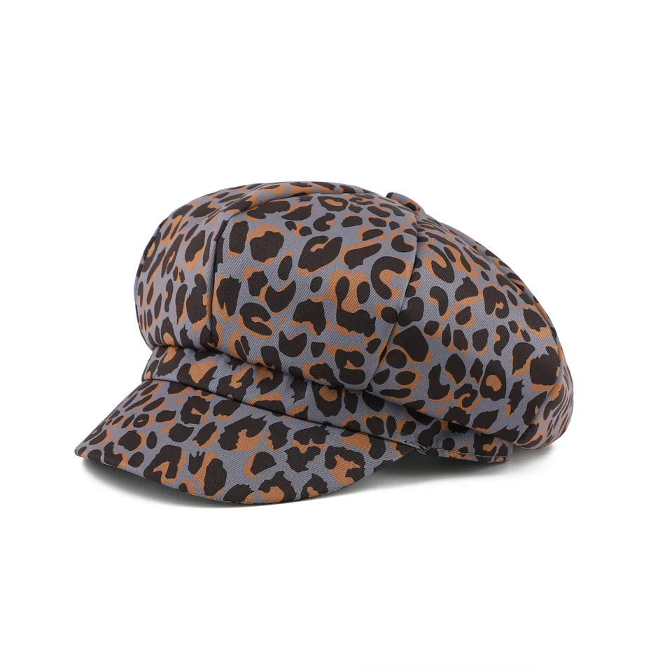 Newsboy Caps Women Leopard Zebra Print Beret Hat Spring Summer