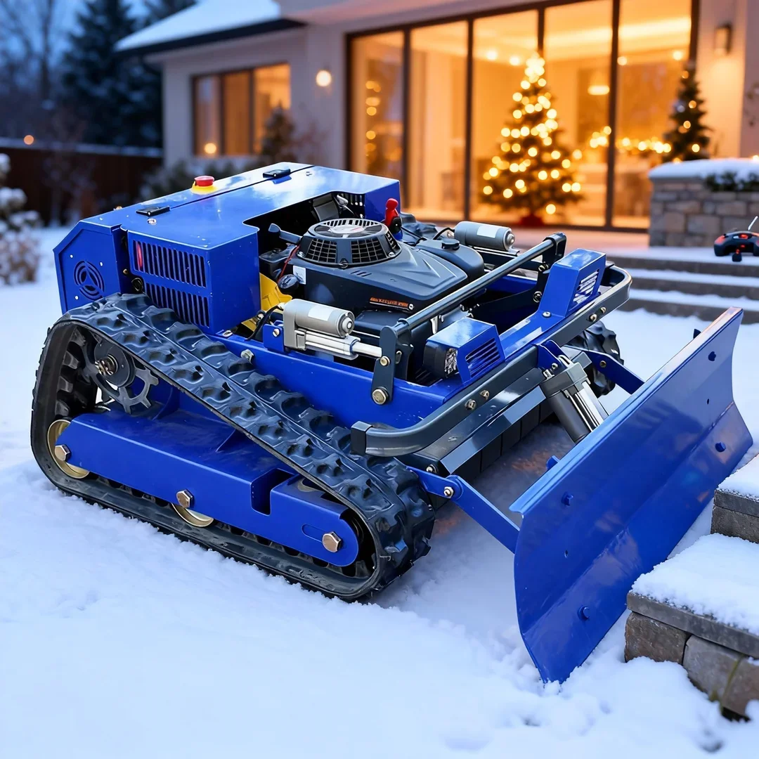 Customized Mini Robot Lawn Mower - Remote Control with Snow Shovel 550mm Cutting Width