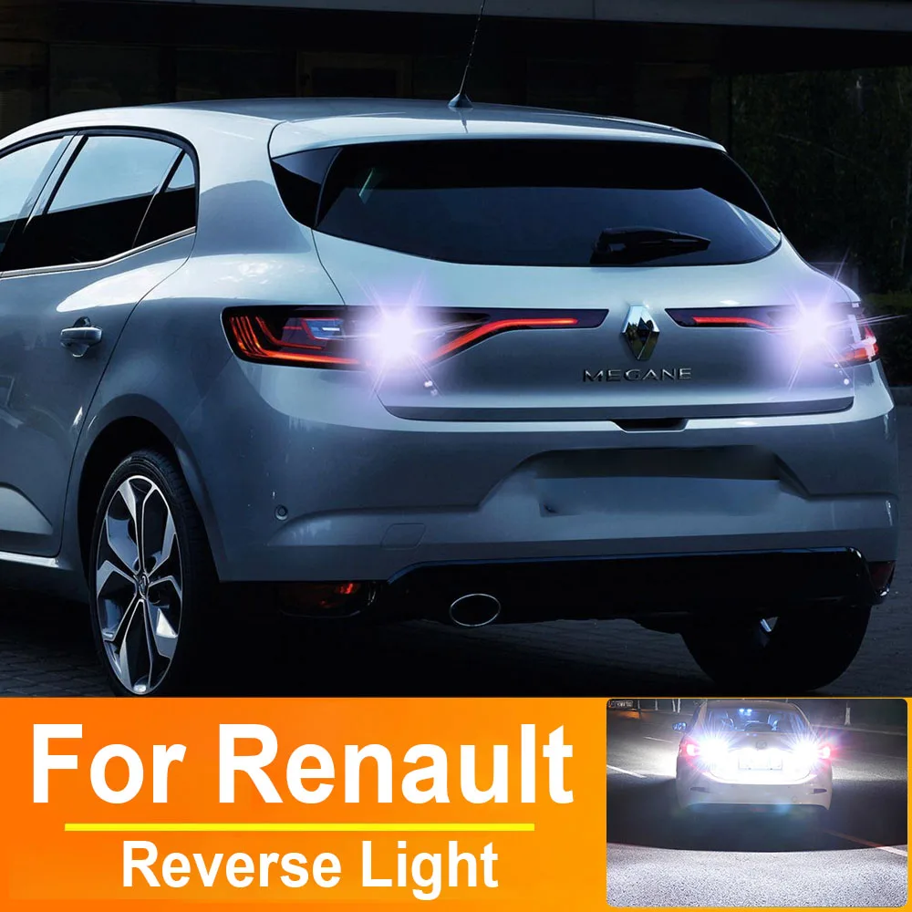 2 uds bombillas de luz de marcha atrás lámpara de respaldo para Renault Megane 4 Scenic 4 Fluence Saloon W16W T15 921 912 LED Canbus sin error