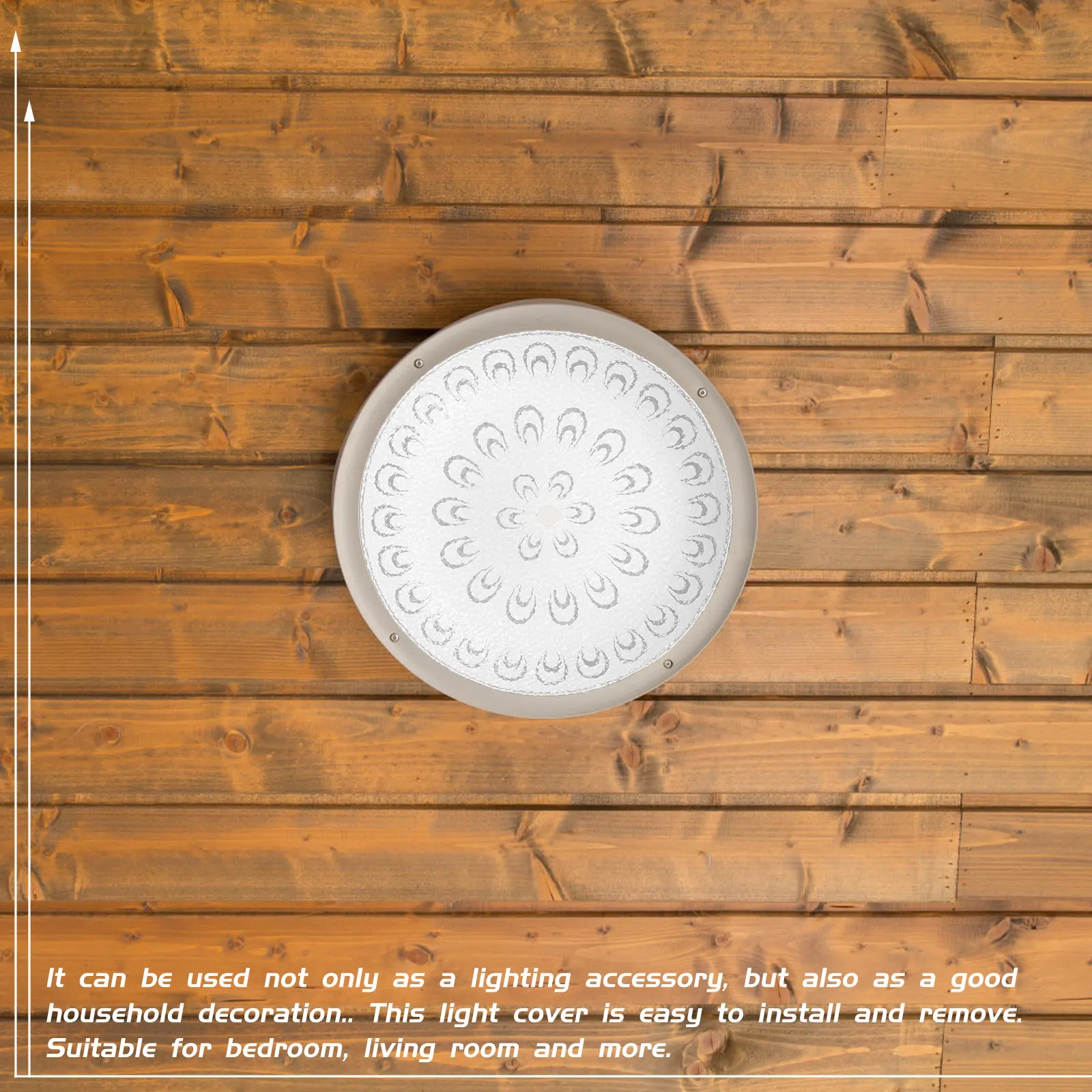 

Elegant Frosted Glass Lamp Shade Ceiling Lampshade for Living Room Bedroom Modern Lighting Accessory Sturdy Lamp Shade