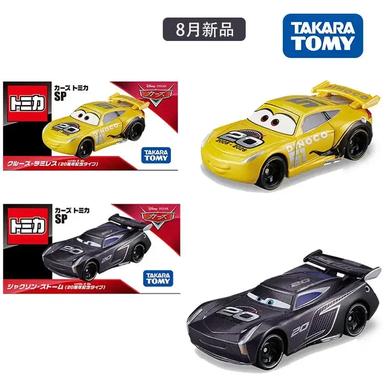 Genuine TOMY Tomica Disney Cars 20th Anniversary Jackson Storm Cruz Ramirez Diecast Model In Stock