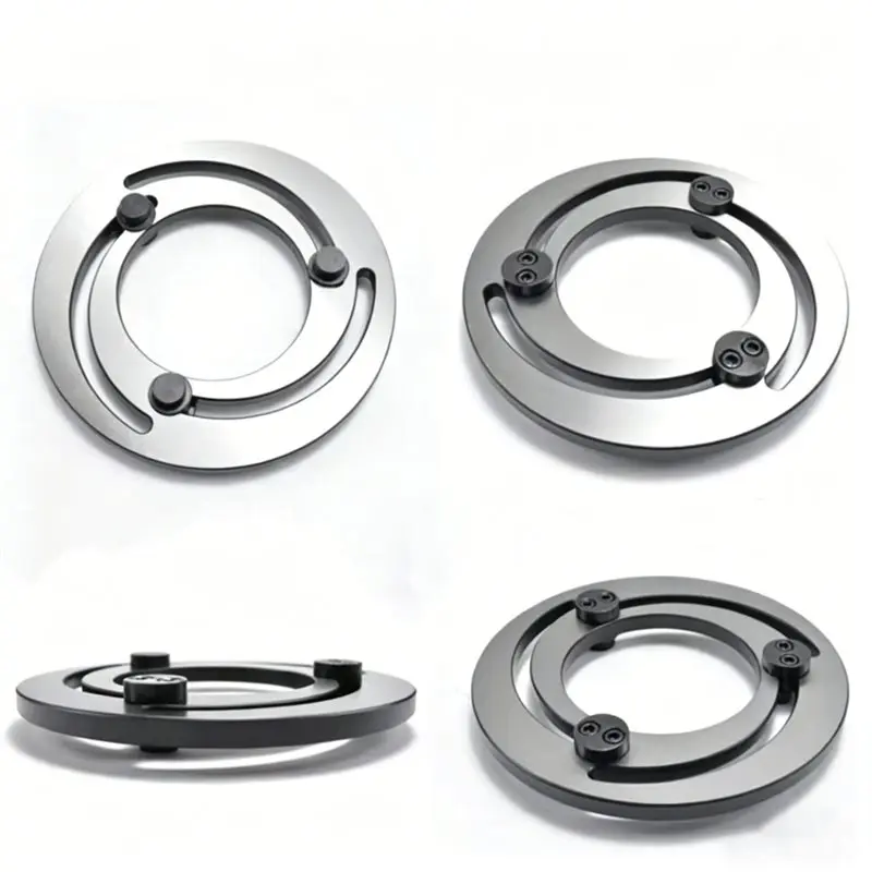 ABXD CNC Lathe Chuck Soft Jaw Boring Ring, Three-Jaw Steel Adjustable Top