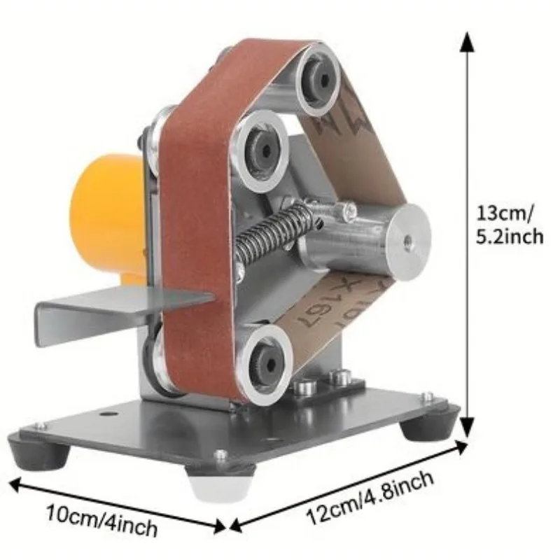 Vertical Belt Sander Mini Electric Polishing Machine Multifunctional Woodworking Grinder