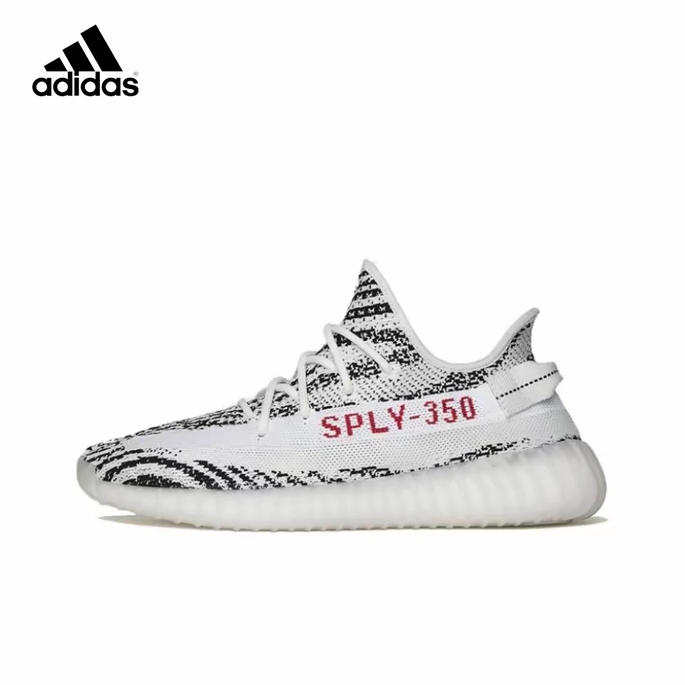 

Кроссовки Adidas Yeezy 350 V2 Boost мужские и женские, Классическая Повседневная обувь для бега в стиле ретро, «Зебра», белые, оригинал, CP9654