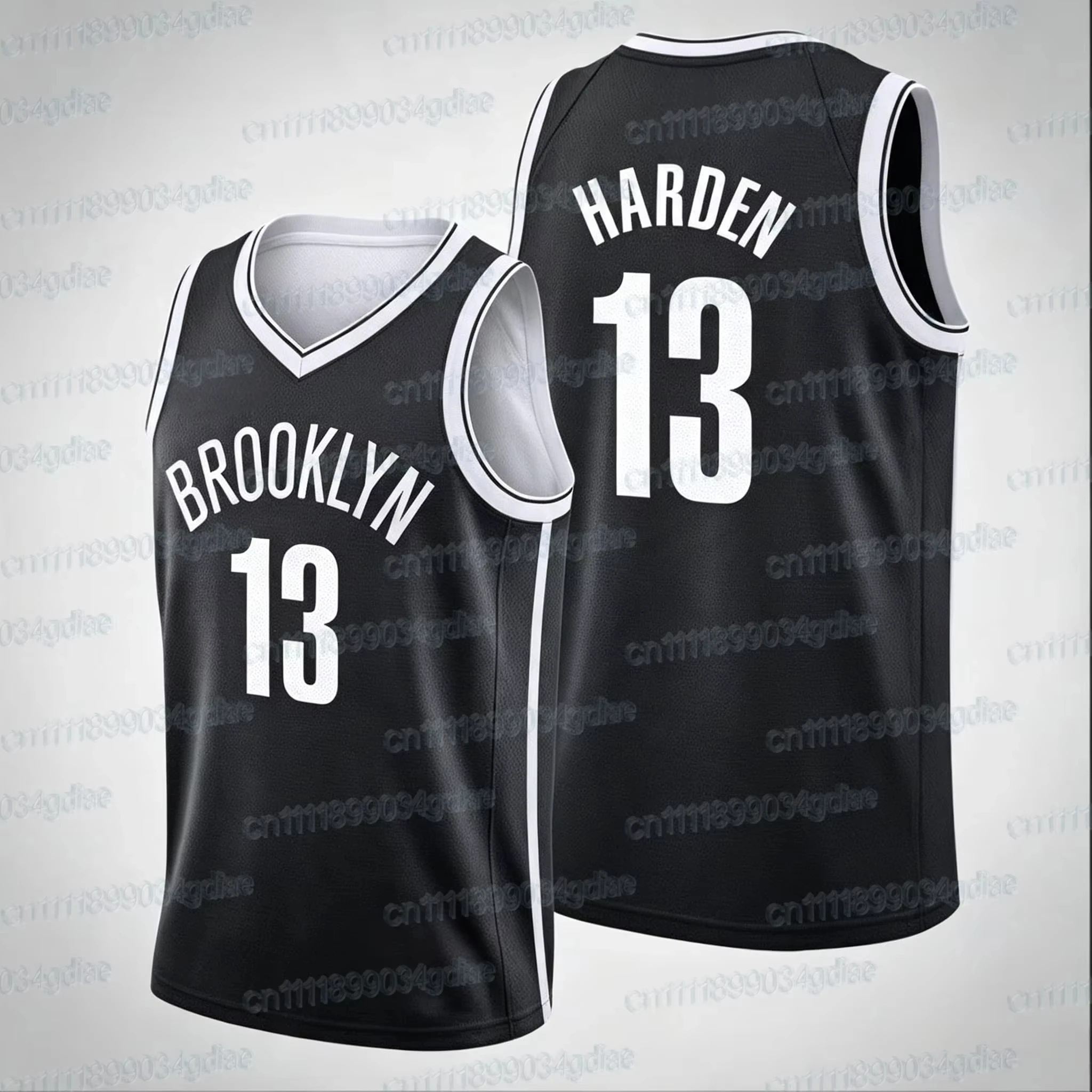 Heiß begehrte neue Brooklyn Nets BKLYN City Basketball-Uniform, schwarze ärmellose Weste mit Aufdruck für Fans, Sport und Familienoutfits. – Detail 5