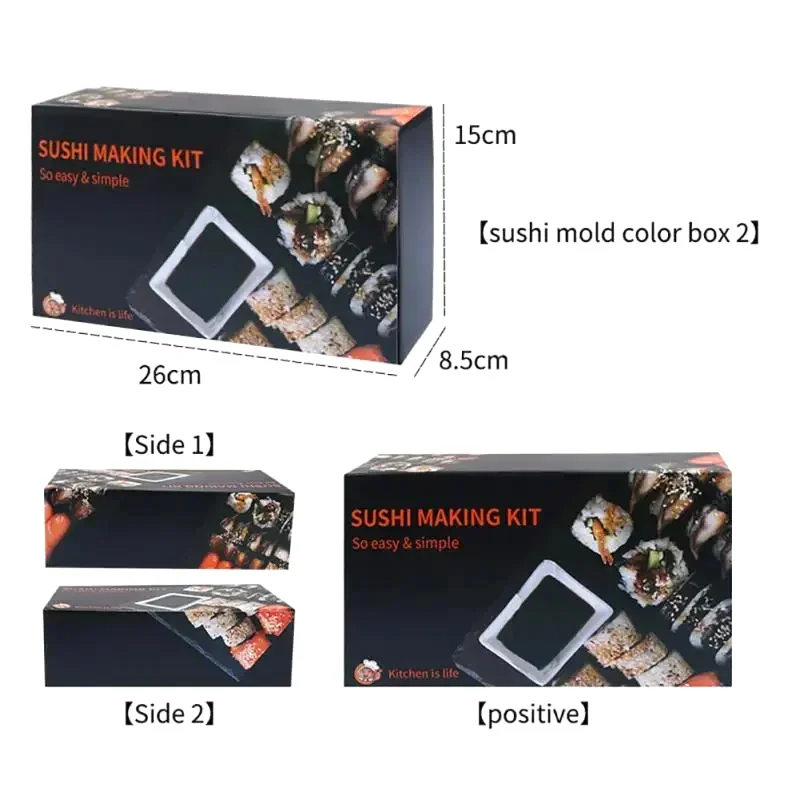 Sushi Making Kit Japanese Rice Ball Cake Roll Mold DIY Home Sushi Making Tool Multifunctional Plastic Kitche Sushi Maker Tool