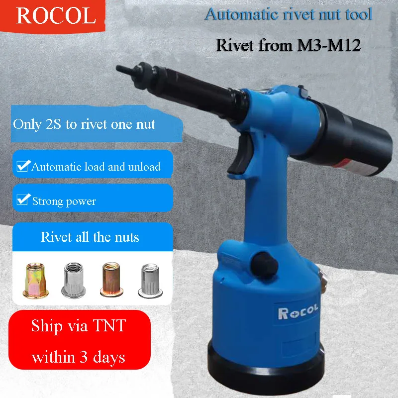 

Promotional Price Pneumatic Rivet Nut Tools Blind Rivets 3.2/4.0mm Steel Air Nut Riveter