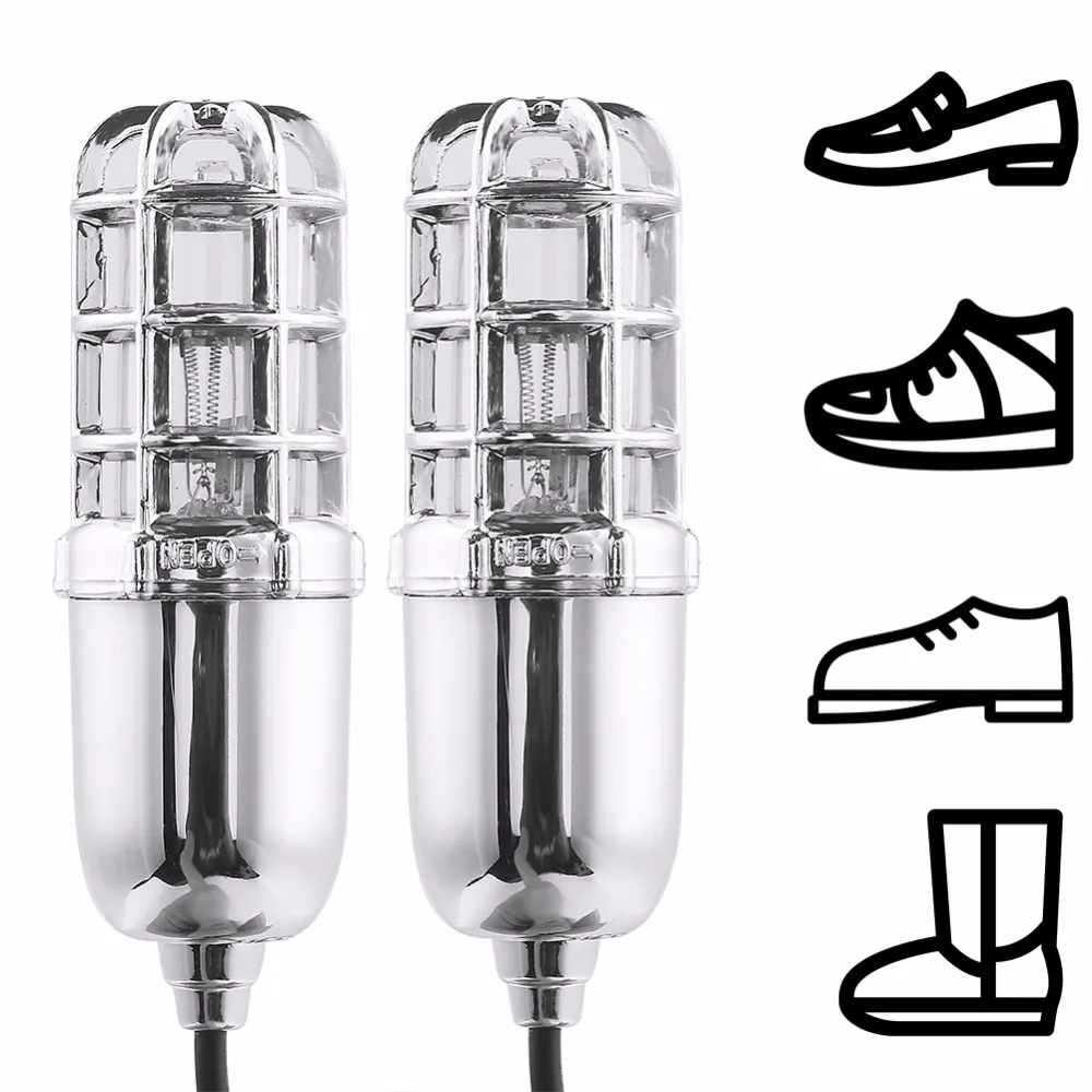 UV Light Shoe boot Sterilizer Dryer Warmer Deodorizer Dehumidify Sanitizer With Reset Switch Ultraviolet Ozone Sterilization