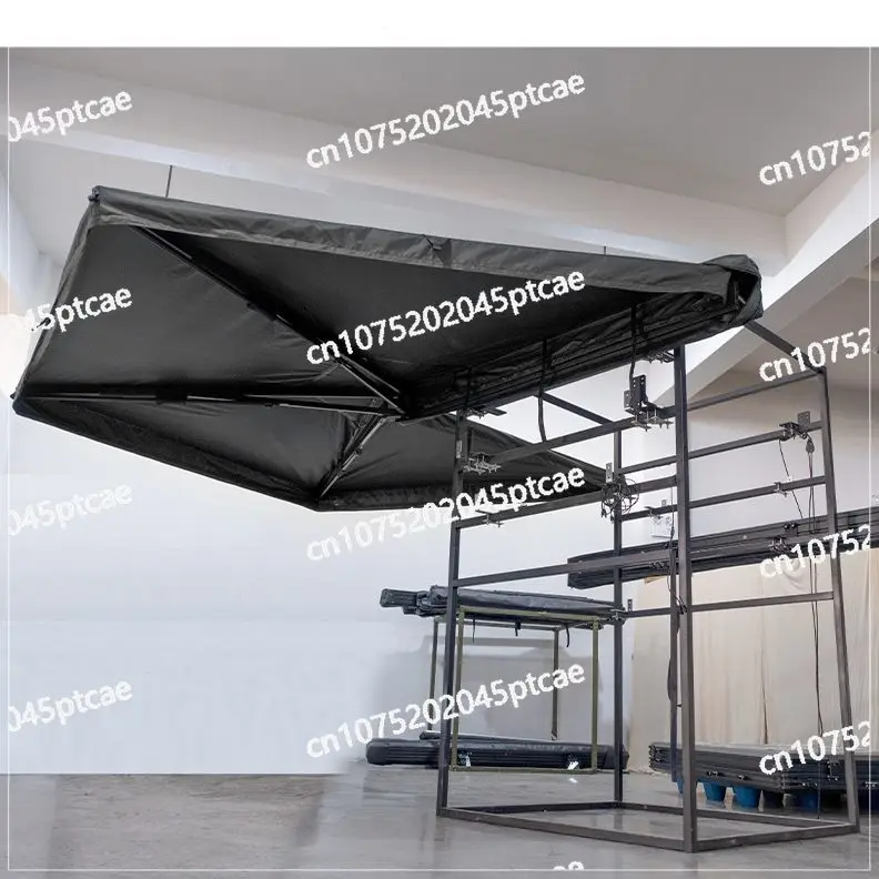 

270 Degree Boneless Fan Tent with Light, Car Shading, Rainproof Shed, Self-driving Tour Folding Tent