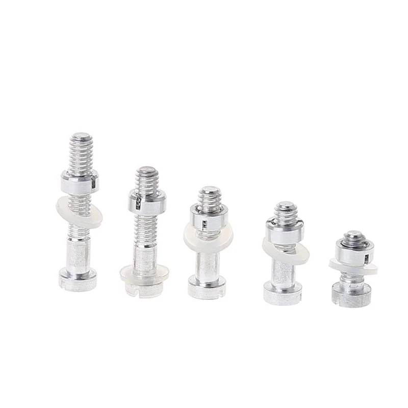 5Pcs M2.5 Screws Bolt Nut Washers Set Turntable Headshell Stylus Mounting Vinyl LP Record Player-FS