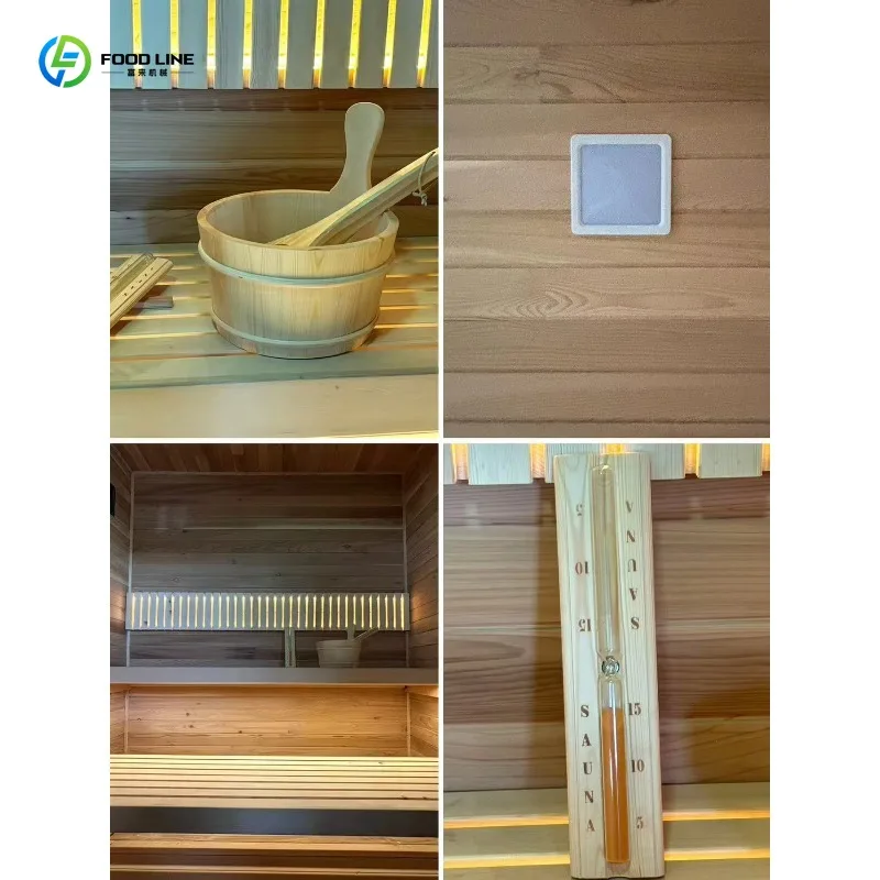 Professional Grade Hotel Outdoor Sauna Room High Standard Construction Delivers Ultimate Luxury Spa Experience