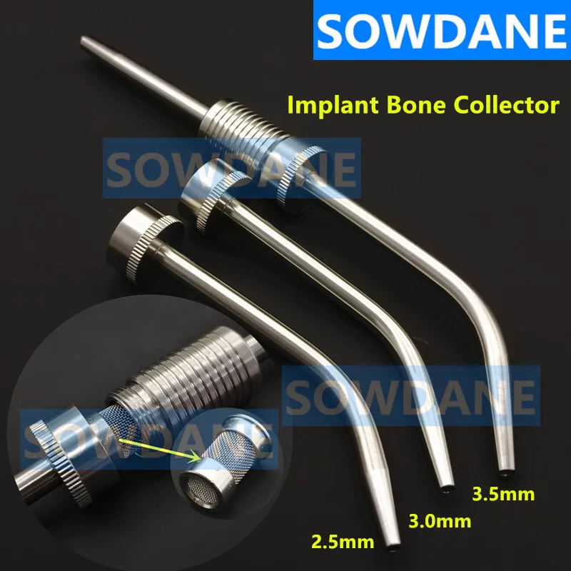 Dental Suction Tube Implant Bone Collector with Filter Surgical Aspirator Blow Pipe Saliva Suction Tube Dental Surgical Tools