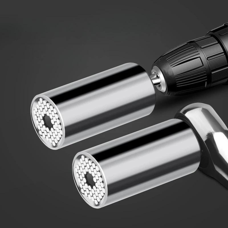 

Многоцелевой гаечный ключ, удлинитель, электрическая ручная дрель, набор инструментов, многофункциональная серебристая волшебная головка от 7 до 19 мм