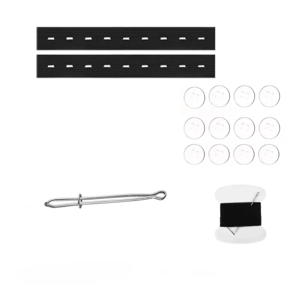 New Adjustable Invisible Belt Tightener Set Invisible Extender Elastic Waist Band No-Sew Sewing Tools Women Men Jean Pant