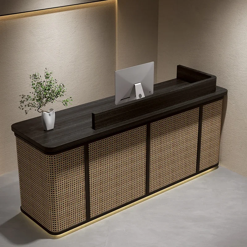 Modern Mobile Reception Desk Standing Podium Conference Beauty Salon Reception Office Desk Simple Empfangstheke Office Furniture