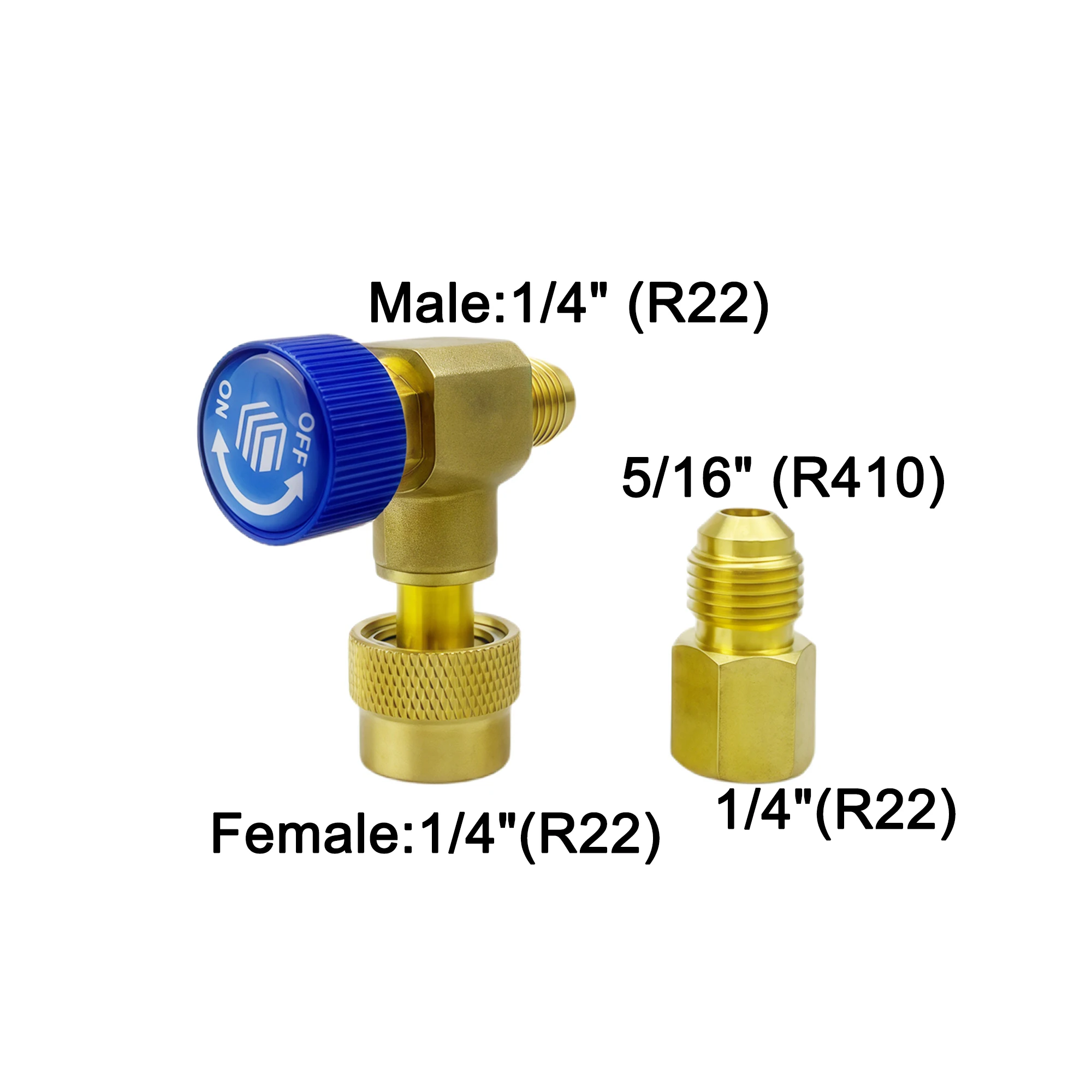 Car Air Conditioning Safety Valve 90° Right Angle, 1pcs R22/32/410 Connector Adapter Auto Accessory