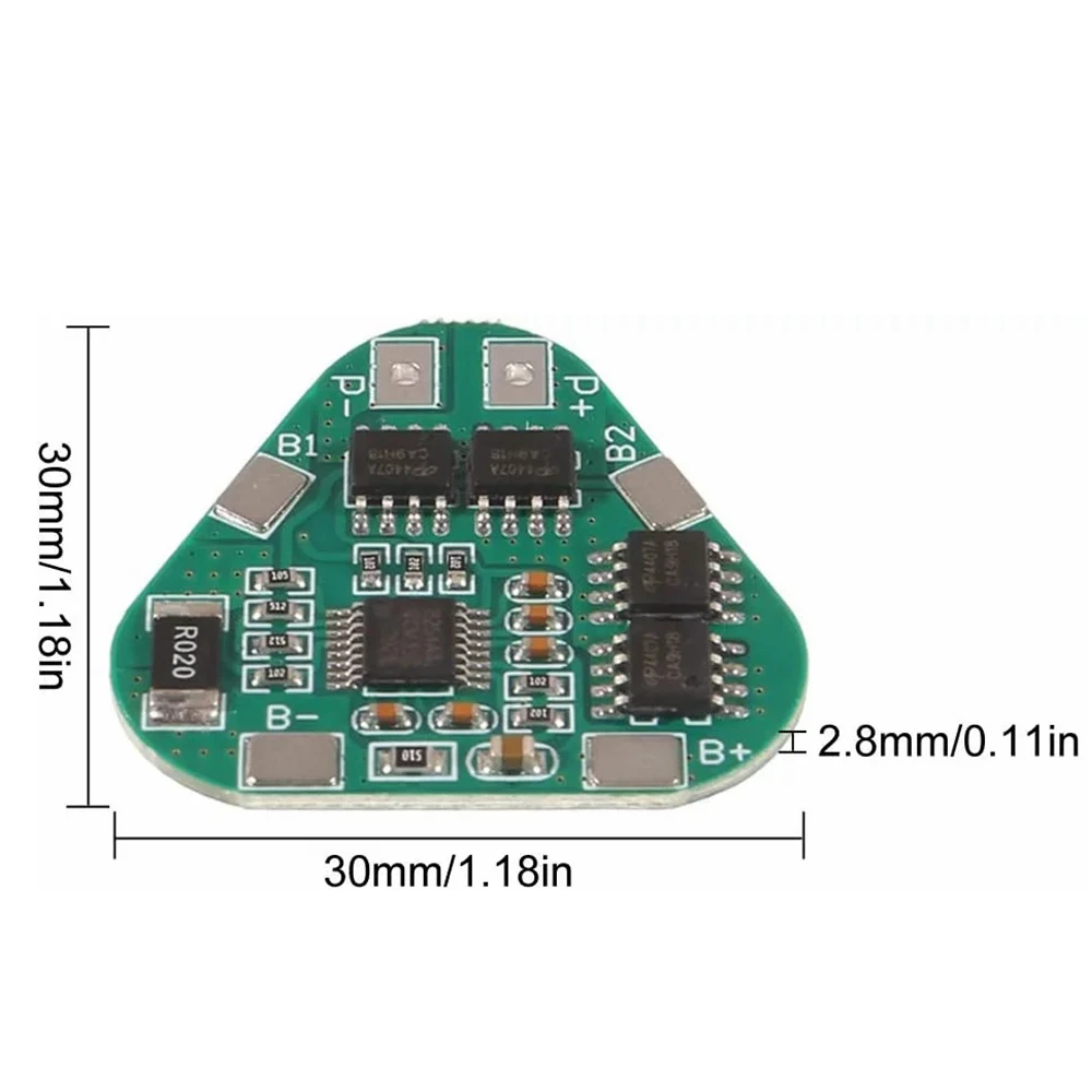 Placa de carga de batería de litio 18650 con módulo de protección, módulo de cargador BMS, 12V, 8A, entrada de carga, salida PCB Prote