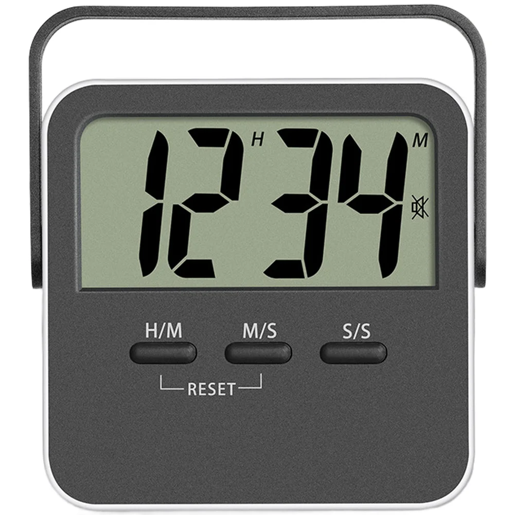 Cooking Timer LCD Stopwatch Fitness Cooking Flexible Placement Multiple Mounting Options Plastic Material For Cooking