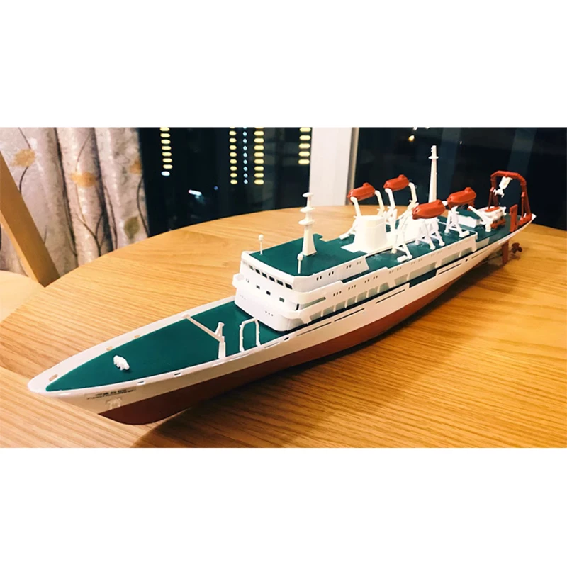 Electric Ship Model Assembling DIY Xiamen Yuanwang Jiaolong Deep Diving Research Ship Building Toy Birthday Gift Collection