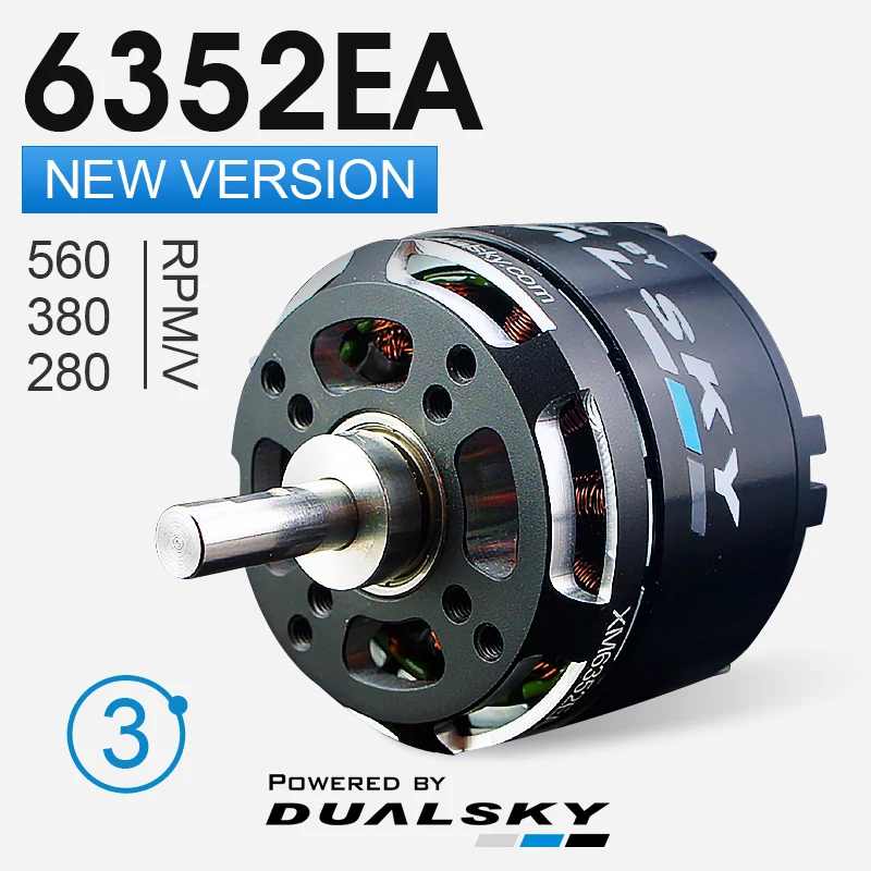 

Dualsky XM6352EA/Ea5322 6350 3rd Gen Brushless Motor for Aircraft Model - High-Performance Engine for Aviation Enthusiasts