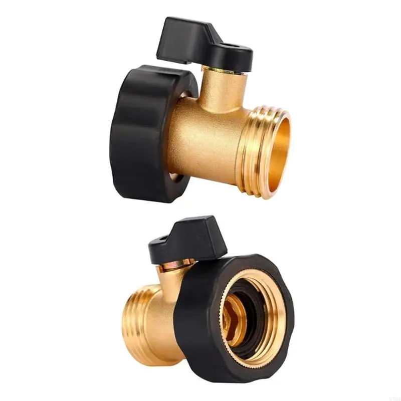 Swivels Female Hose Valves Adapter for Garden Water Connection, Metal Shutoff Connector Garden Straight-Through Ball Valves 87HA