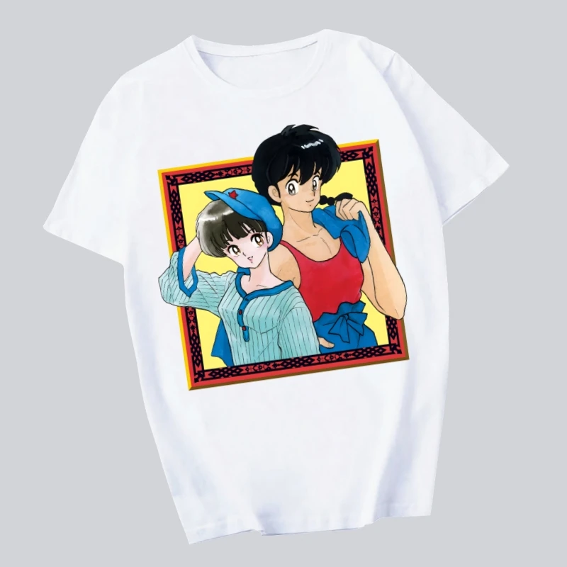 

Ranma 12 Ranma 1⁄2 T shirts Fashion Men And Women Tops T-shirt Short Sleeve Unisex Tshirt