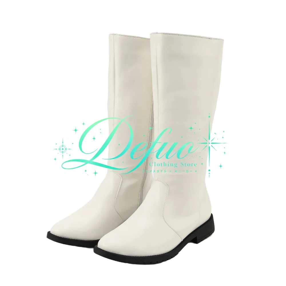 High Knee PU Leather Boots Medieval Style for Halloween Carnival Costume Party and Photography