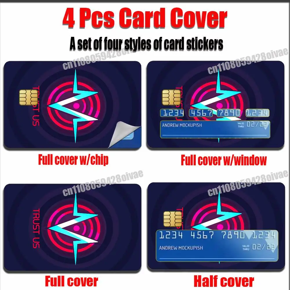 

VOX Trust Us H-HazbinS Sticker Case For Credit Bank Credit Metro Self-adhesive Card Cover Decoration